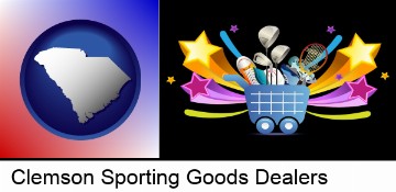 a sporting goods shopping cart in Clemson, SC