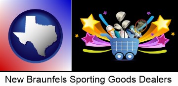 a sporting goods shopping cart in New Braunfels, TX
